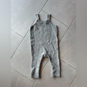 Baby Gap Grey Knit overalls